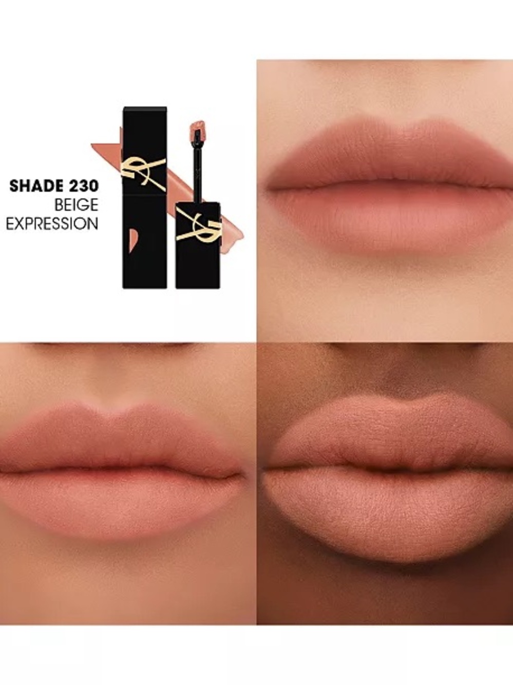 Yves Saint Laurent Inks Blurring Matte Liquid Lip Stain #230 Beige Expression
